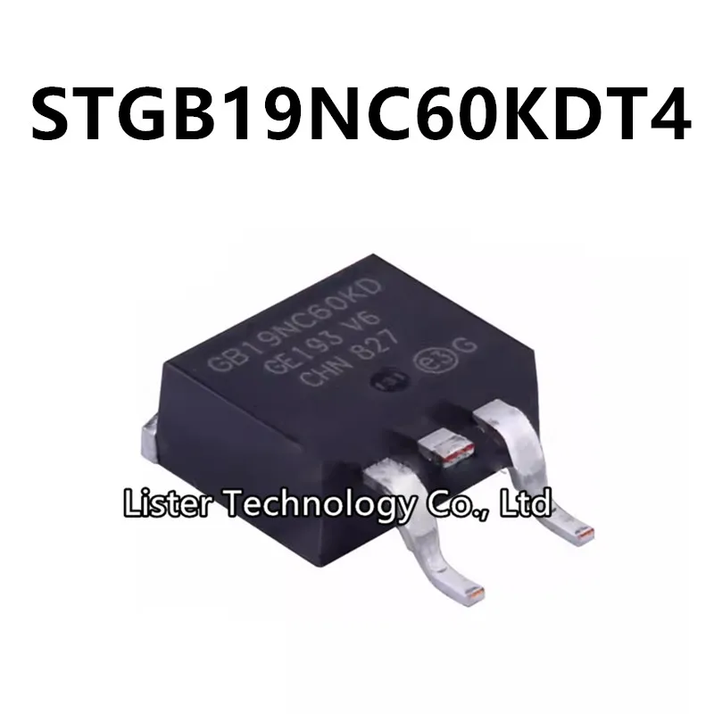 5~20Pcs/Lot New STGB19NC60KDT4 TO-263 Marking:GB19NC60KD D2PAK 19NC60 STGB19NC60 TO263 SMD 600V 35A 125W