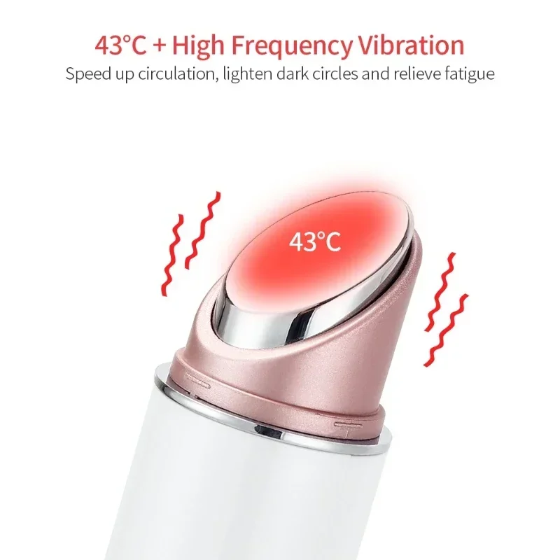 EMS Heating Eye Massager LED Photon Therapy High Vibration Massage Multifunction Face Skin Lifting Anti-Wrinkle SPA Facial Tool