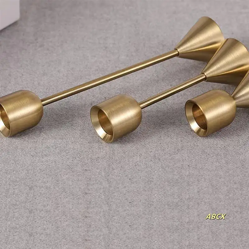 

European Style Candlestick Ornaments Western Dinner Table Three-Piece Set Ornaments Wedding Decoration Candlesticks