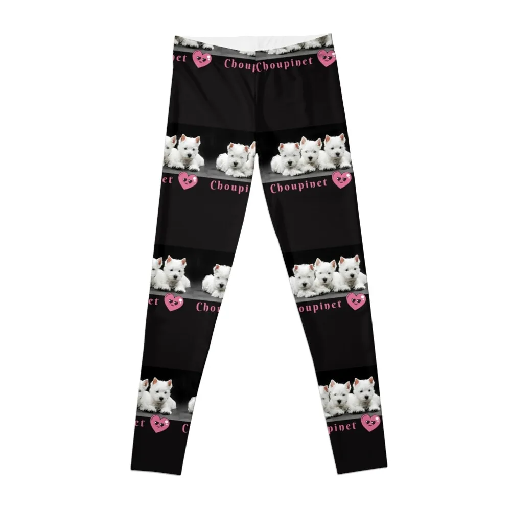 Choupinet Westies! Leggings gym pants gym wear harem pants Womens Leggings