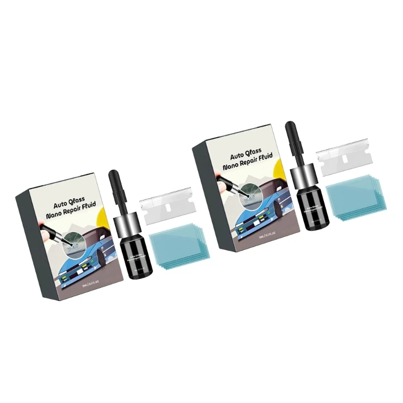 자동차 유리 균열 수리 스크래치 제거제 자동 유리 나노 수리 유체 30ml