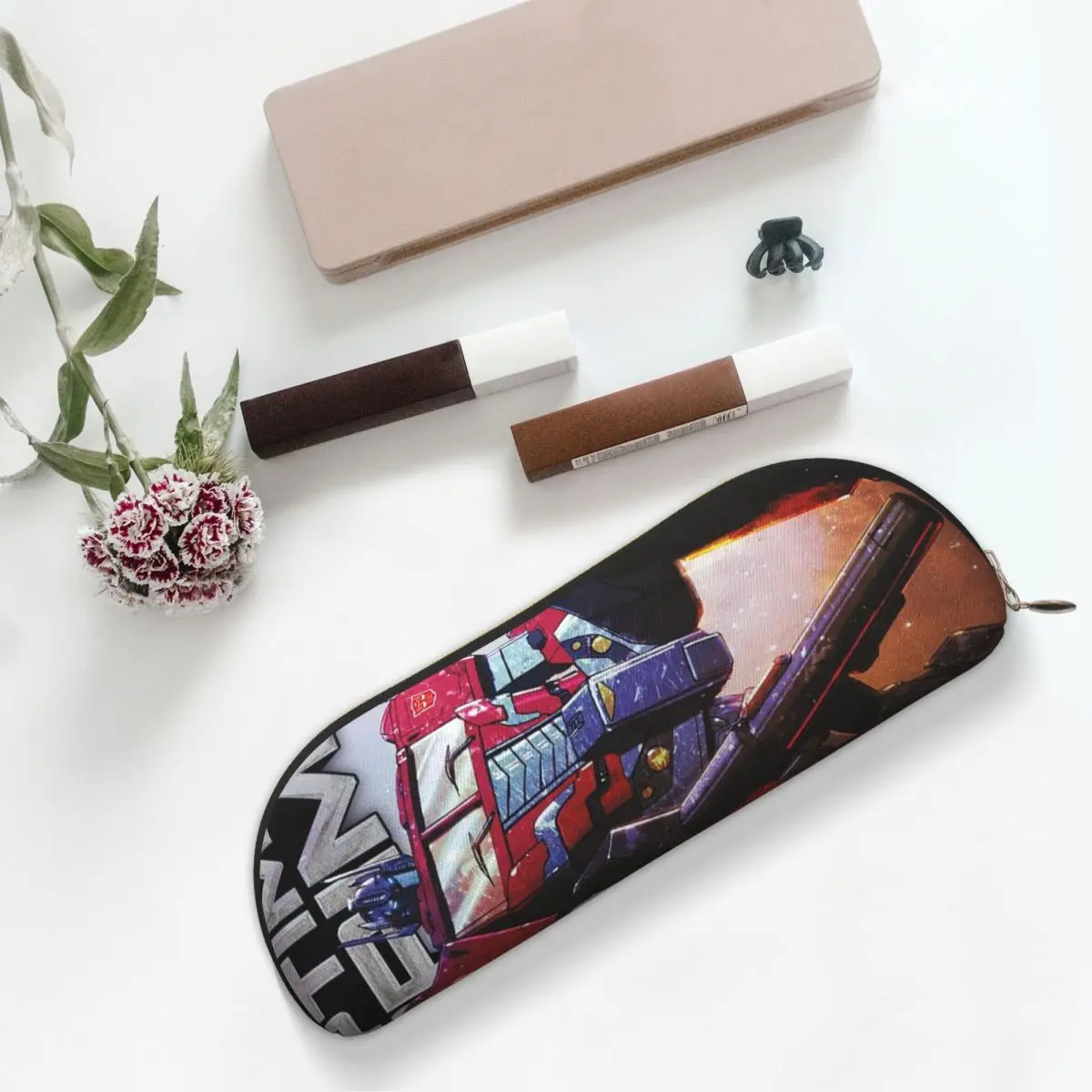 

Optimus Prime Pencil Cases Pencil Pouch Storage Stationery Supplies Large Storage Pen Box Pencil Bag for Kids Gifts