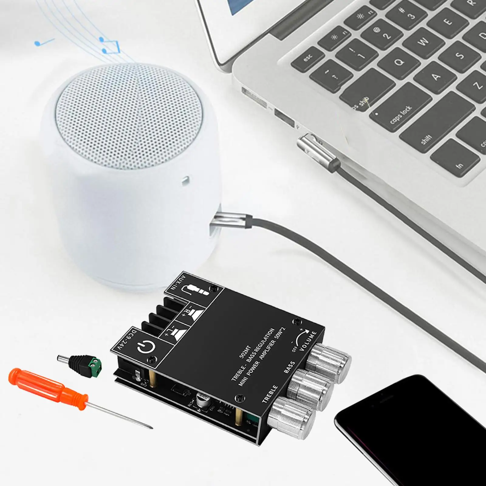 Amplifier Board 50Wx2 Easy Installation Audio Amplifier Module for