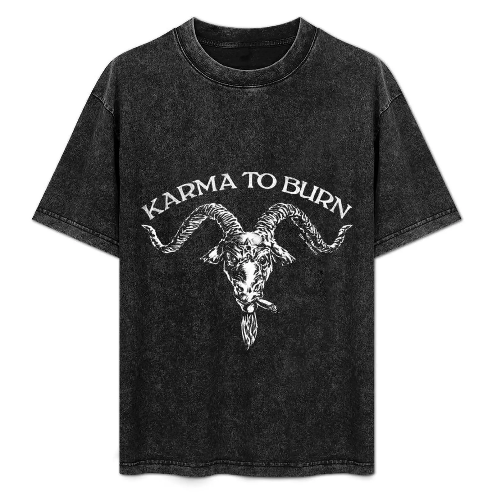 

Karma To Burn - Goataneer Head T-Shirt Gym Wear Breathable Short Sleeve Tee