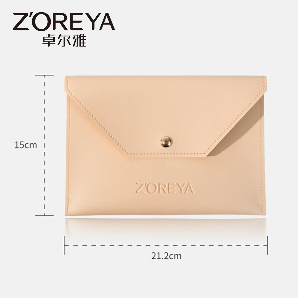 ZOREYA Beauty Tools Makeup Brush Storage Bag 6 color PU envelope Makeup tools dustproof hand bag