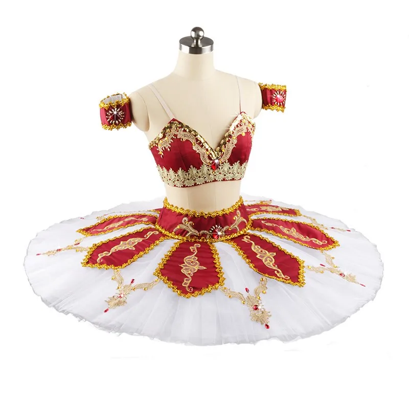 New Coming Professional Girls Women Dance Performance Wear Crochet Tutu Top With Skirt