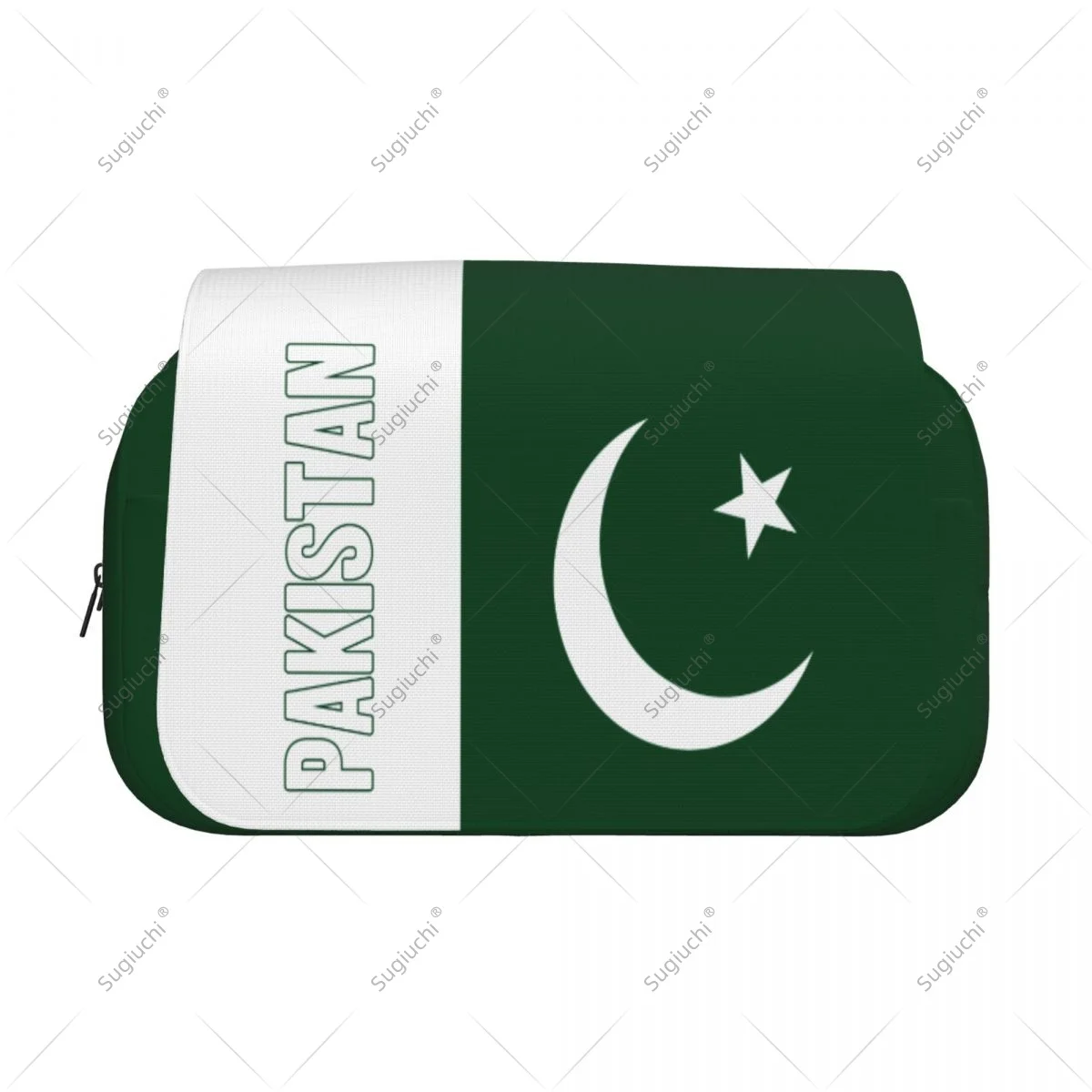 Pencil Case Scissors Bags 3D Pakistan Flag Double-layer Oxford Cloth Stationery Storage Pen Box Case