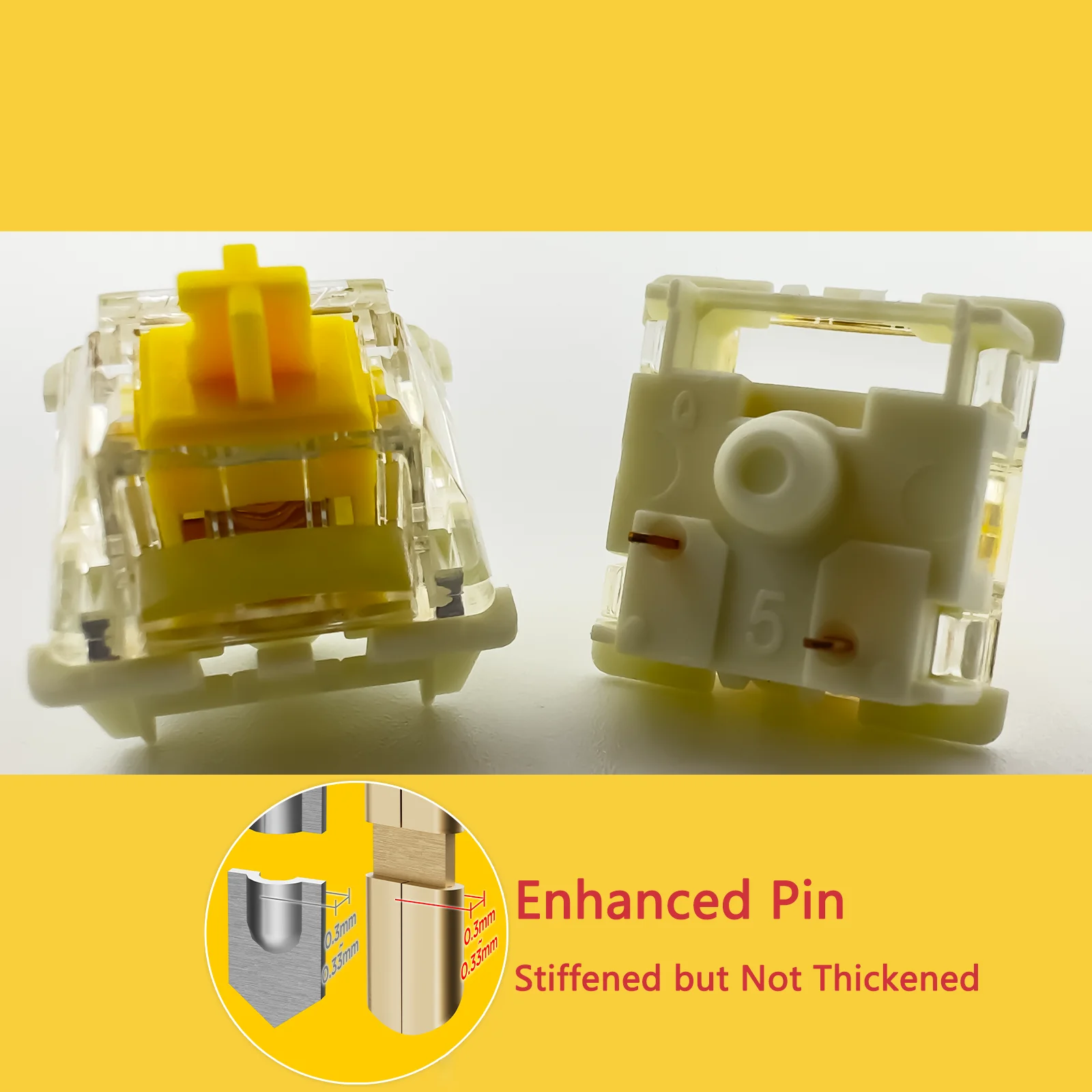 Gateron G Pro 3.0 ブラックスイッチ、メカニカルキーボード用、3 ピン 60gf リニア/潤滑済み/ピン強化スイッチ