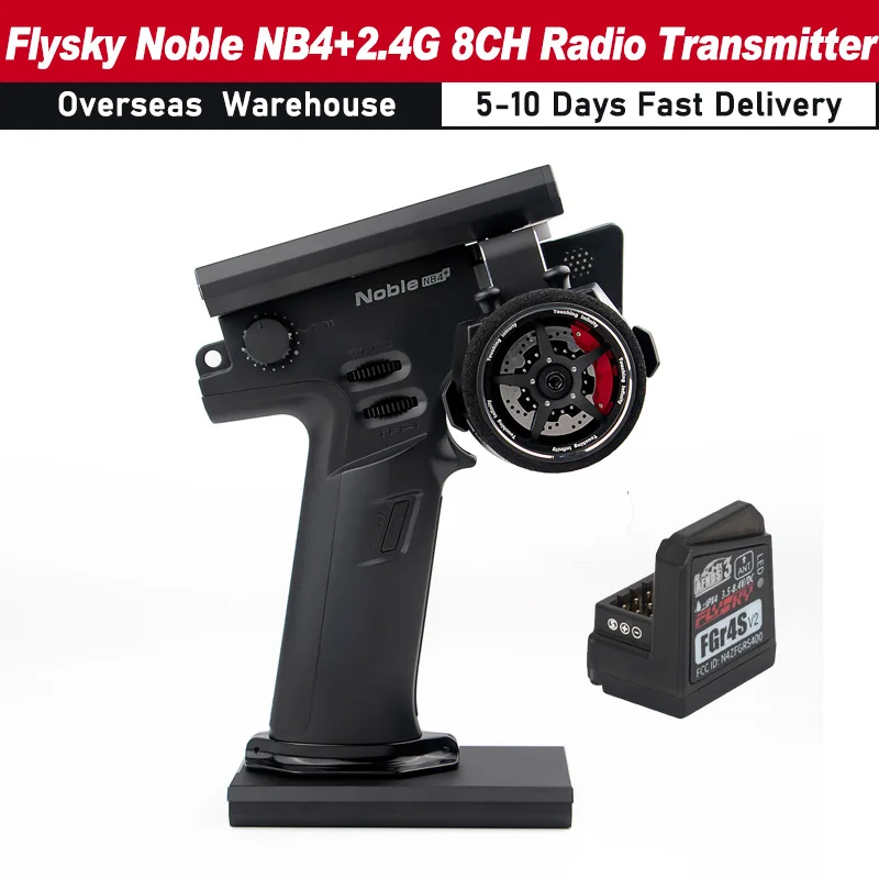 Flysky Noble NB4+ 2.4G 8CH Radio Transmitter Remote Controller with FGR4S Receiver AFHDS for Remote Control Car Boat Models