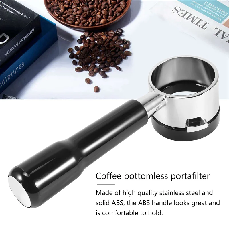 فلتر القهوة بدون قاع AF93-54 مم لآلة Breville Barista Express والمزيد من آلة Breville Espresso (تضمن حلقة جرعات القهوة)