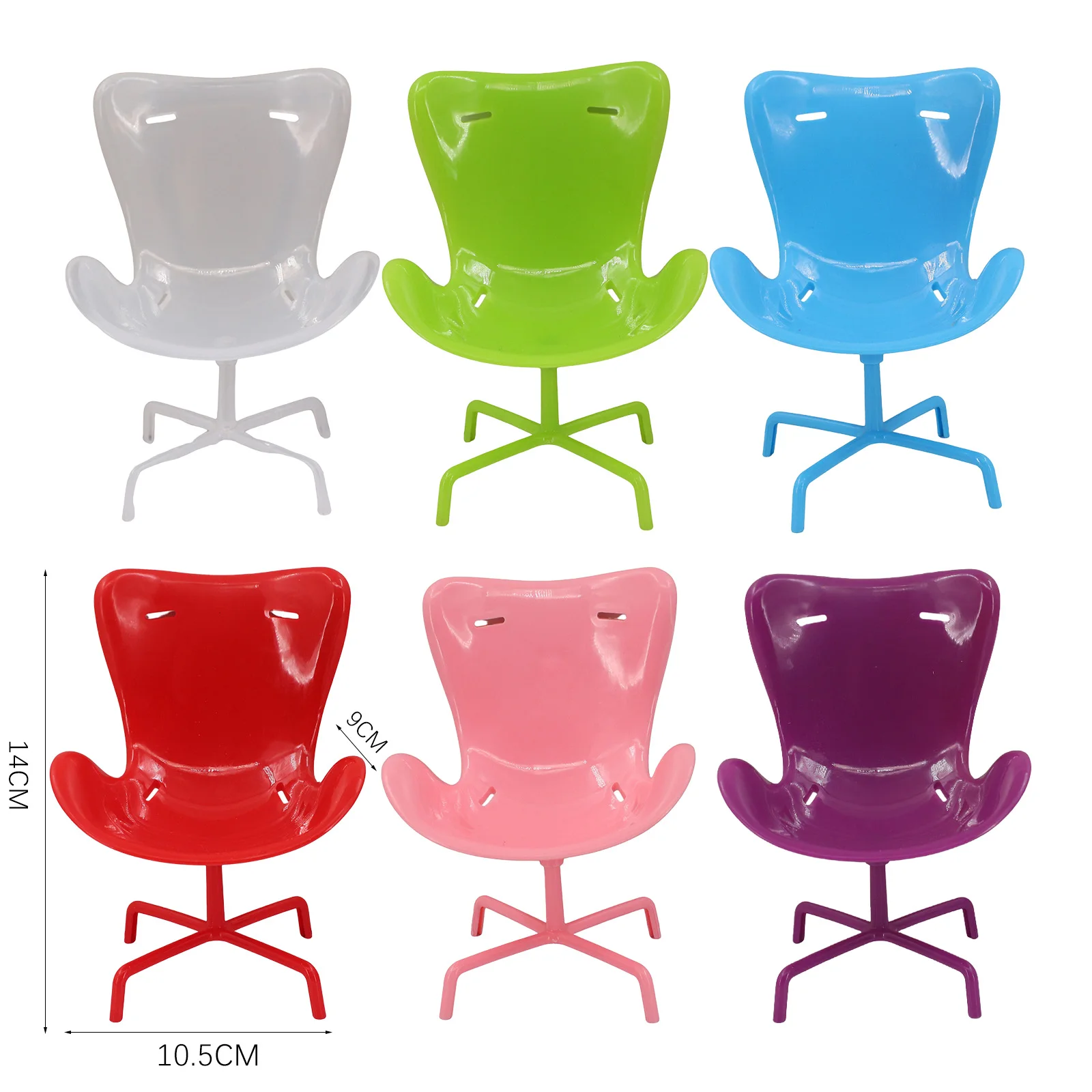 New Model Suitable For Mini Ob11 Dollhouse Accessories, Solid Color Premium Office Chair Model, Plush Chair Cover