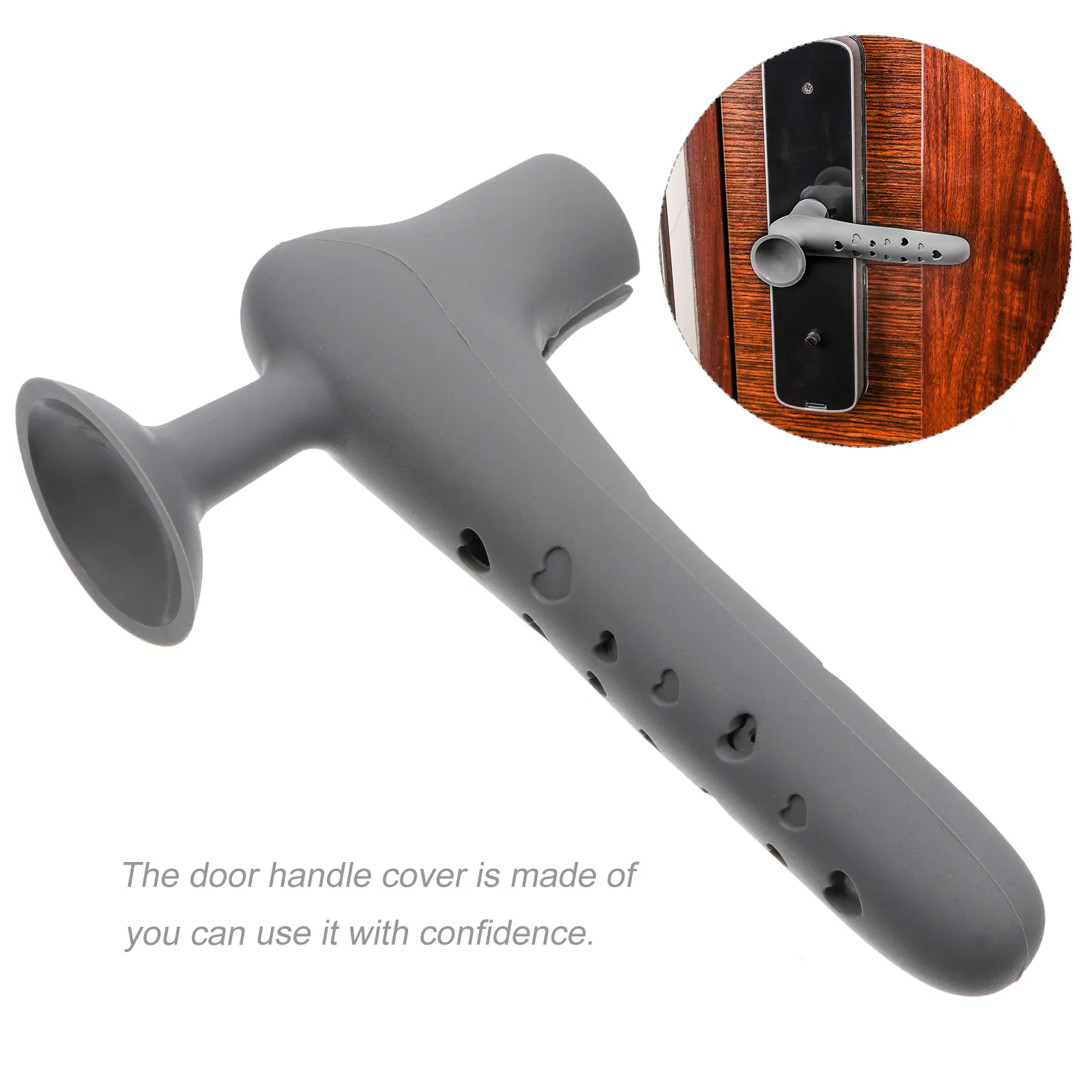 

Silicone Door Handle Anti-Collision Pad Waterproof Fast Dry Flexible Smooth No Damage Wall Elder Safety Cover Furniture