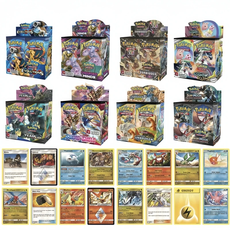 10/20szt Pokemon Cards Gx Tag Team Vmax Ex Mega Energy Shining Pokemon Card Game Carte Trading Collection Cards Pokemon Cards Toy