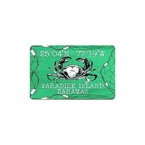 Retro Metal tin Sign,Paradise Island Bahamas,Suitable for Garage Cafe Bar Club Etc Decoration Product.