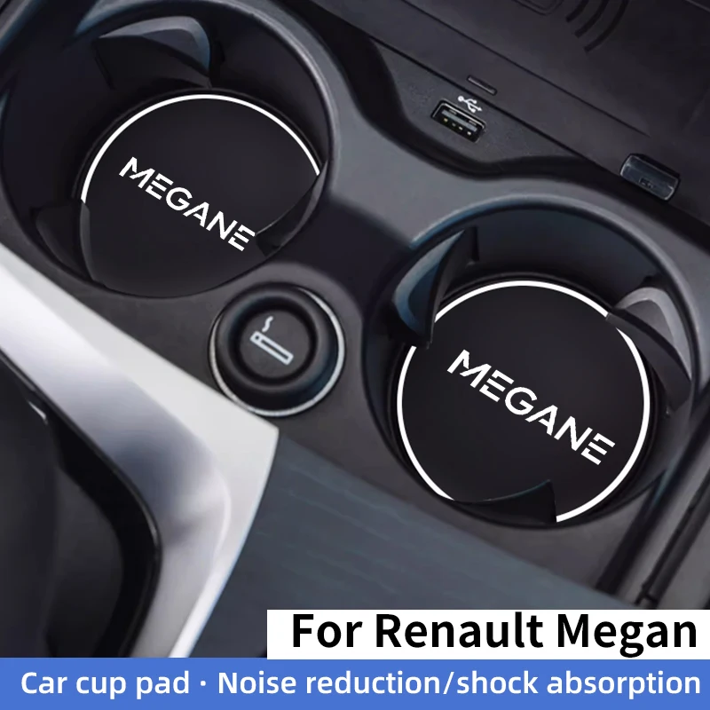 

2 шт. для Renault Megane 1, 2, 3, 4, MK1, MK2, MK3, MK4, RS, автомобильный держатель подстаканника, противоскользящие подставки, подстаканники для воды, силиконовые коврики