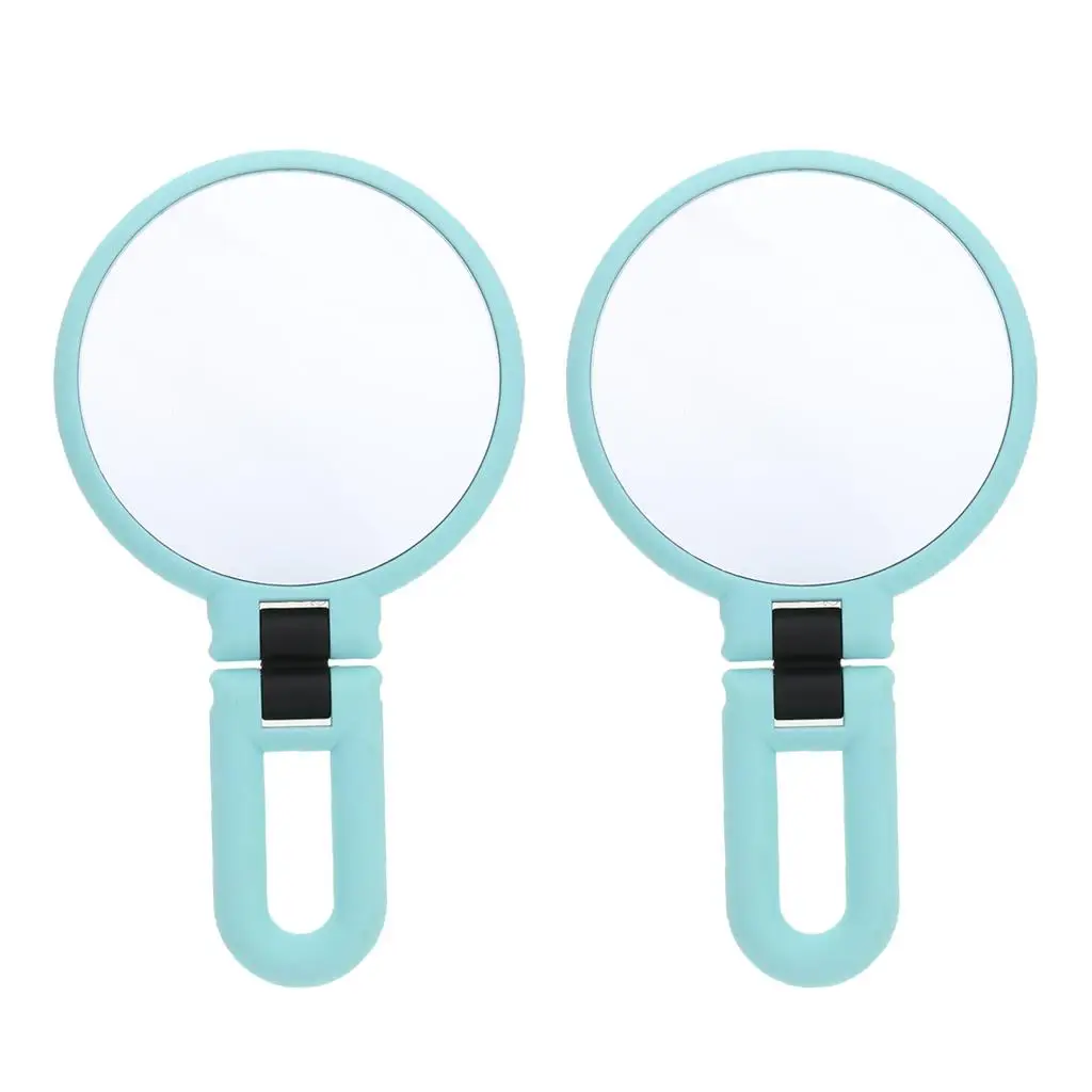 2Pcs Dual Foldable 15X Magnification Makeup Shaving Standing Vanity Mirror