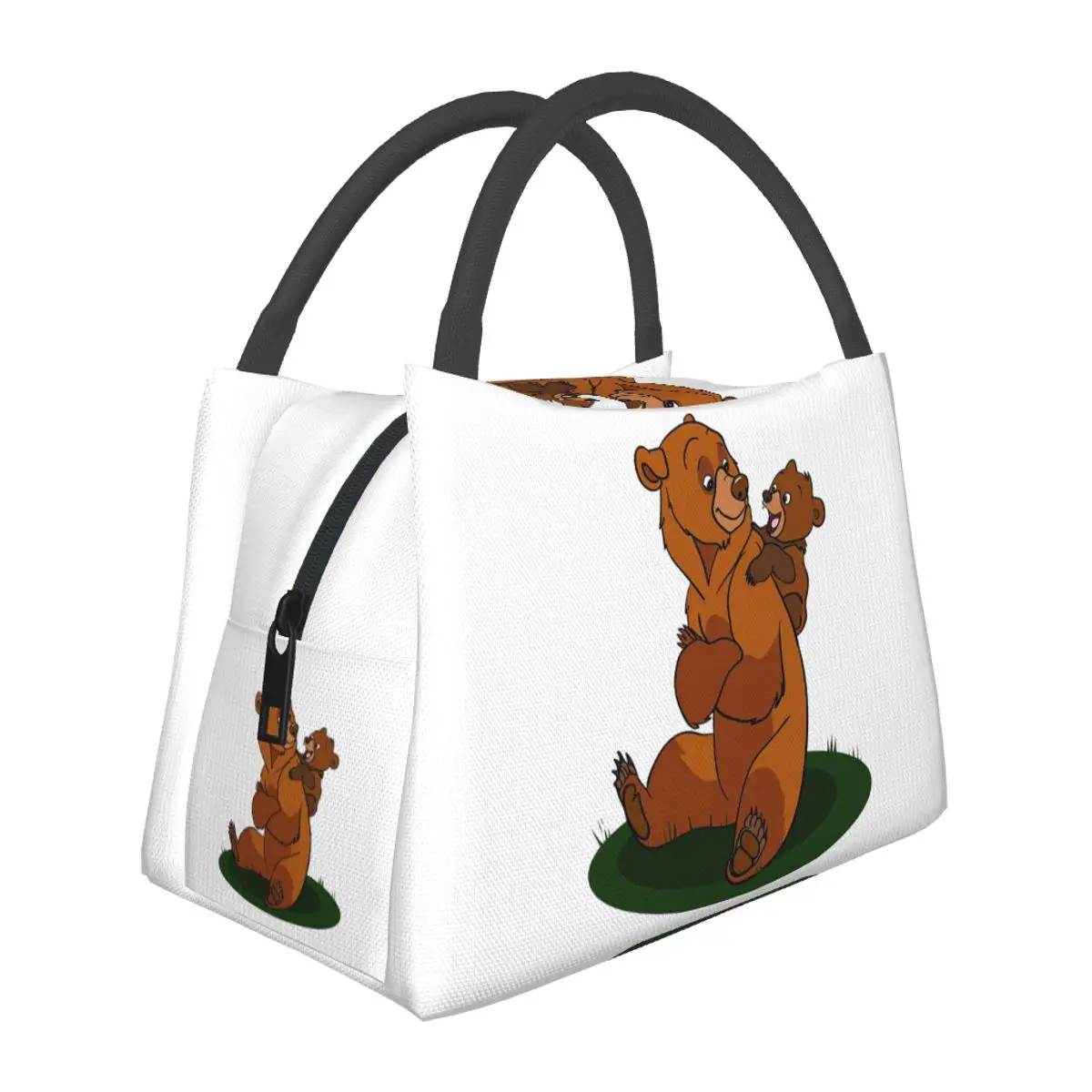 Brother Bear Lightweight Handheld Insulated Lunch Bag Aluminum Foil Liner for Adults Students Travel Picnic