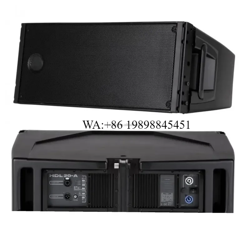 WMWMNU HDL 20-A Dual 10 Inch Active Line Array Speakers Powered Sound System Dj Stage Pro Audio Hdl 20a Speaker