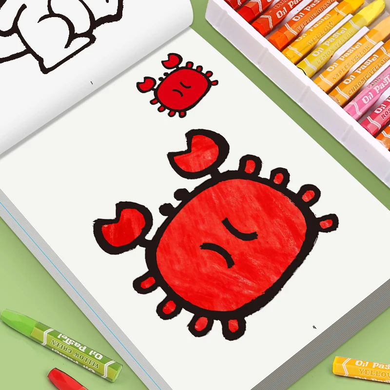 32 pagina's leuk tekenverlichtingsboek 32 tekenfilmpatronen Kleurboek voor kinderen Interactief tekenactiviteitenboek