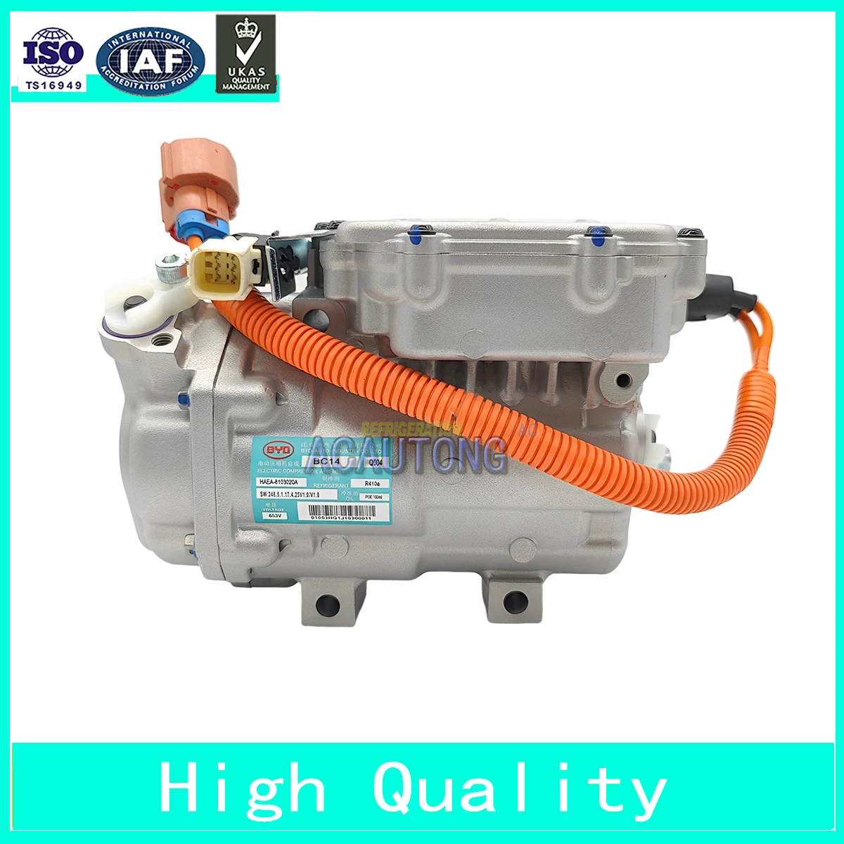 BC14 Electric Air Conditioner AC Compressor for BYD E5 Qin EV 16-18 653V HAEV-8103020A