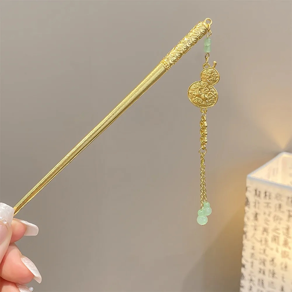 

Fan Tassels Hair Stick Gourd Pendant Chinese Style Hairpin Cheongsam Hair Chopstick Ancient Style Hanfu Headwear
