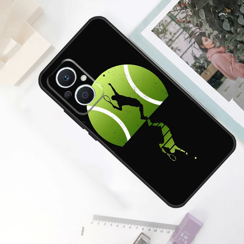 حقيبة رياضية لكرة التنس لـ OPPO ، Reno 11F ، 10 Pro ، 4 ، 5 ، 6 ، 7 ، 8 Lite ، 4Z ، 5Z ، 8T ، finد X5 ، X6 Pro ، X2 ، x3 غطاء نيو