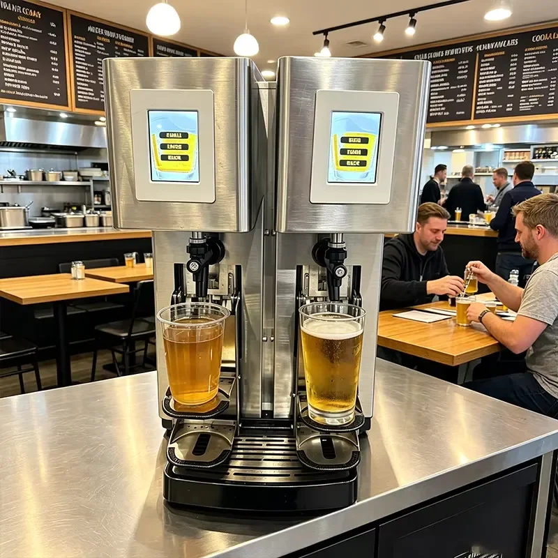 3 Tier LED Light Up Ice Tube Tower Beer Dispenser for Party Bar Cold Drink Beverage Cooler Refrigerated Bottle Chiller Stand