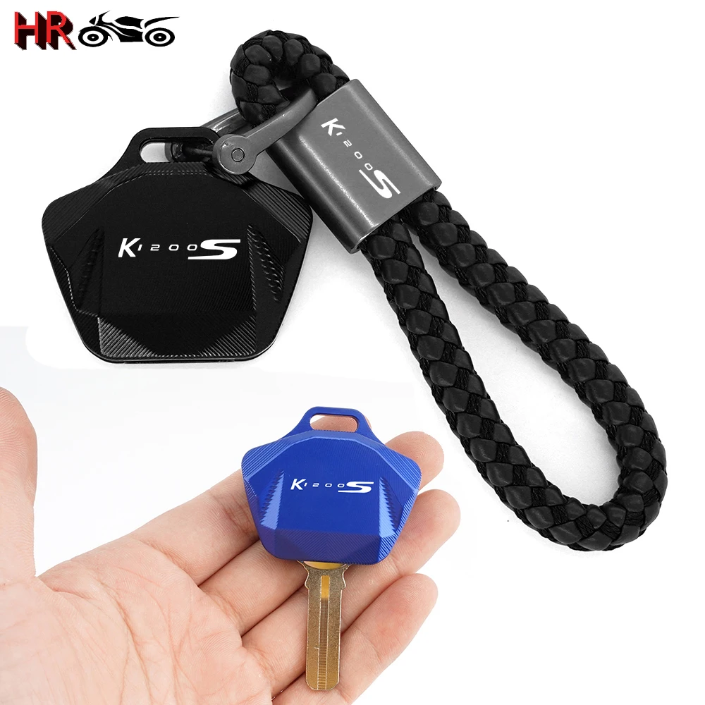 K1200S Motorcycle Keychain Key Chain Ring For For BMW K1200S K 1200 S CNC Aluminum Key Cover Case Shell Protector Accessories