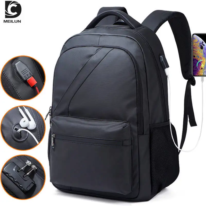 New Men's Large Capacity Backpack Business Large Capacity Short-distance Travel Computer Multifunctional School Bag Men's Women