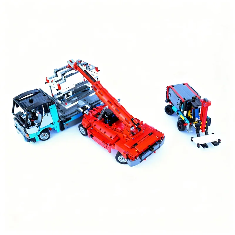 2183pcs MOC Technical - Logistics Vehicles Model Building Blocks Christmas Gift Architecture Toys Creative 3D Brick Collection
