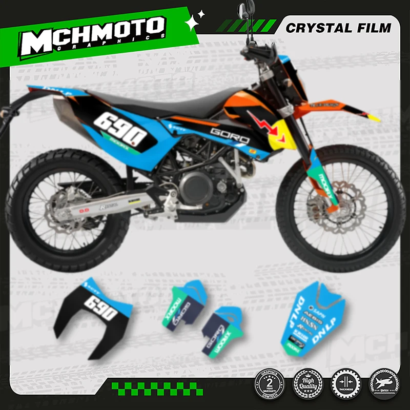 

MCHMFG Custom Team Motorcycle Graphics Decals Stickers Kits Enduro 690 For KTM 2008 2009 2010 2011