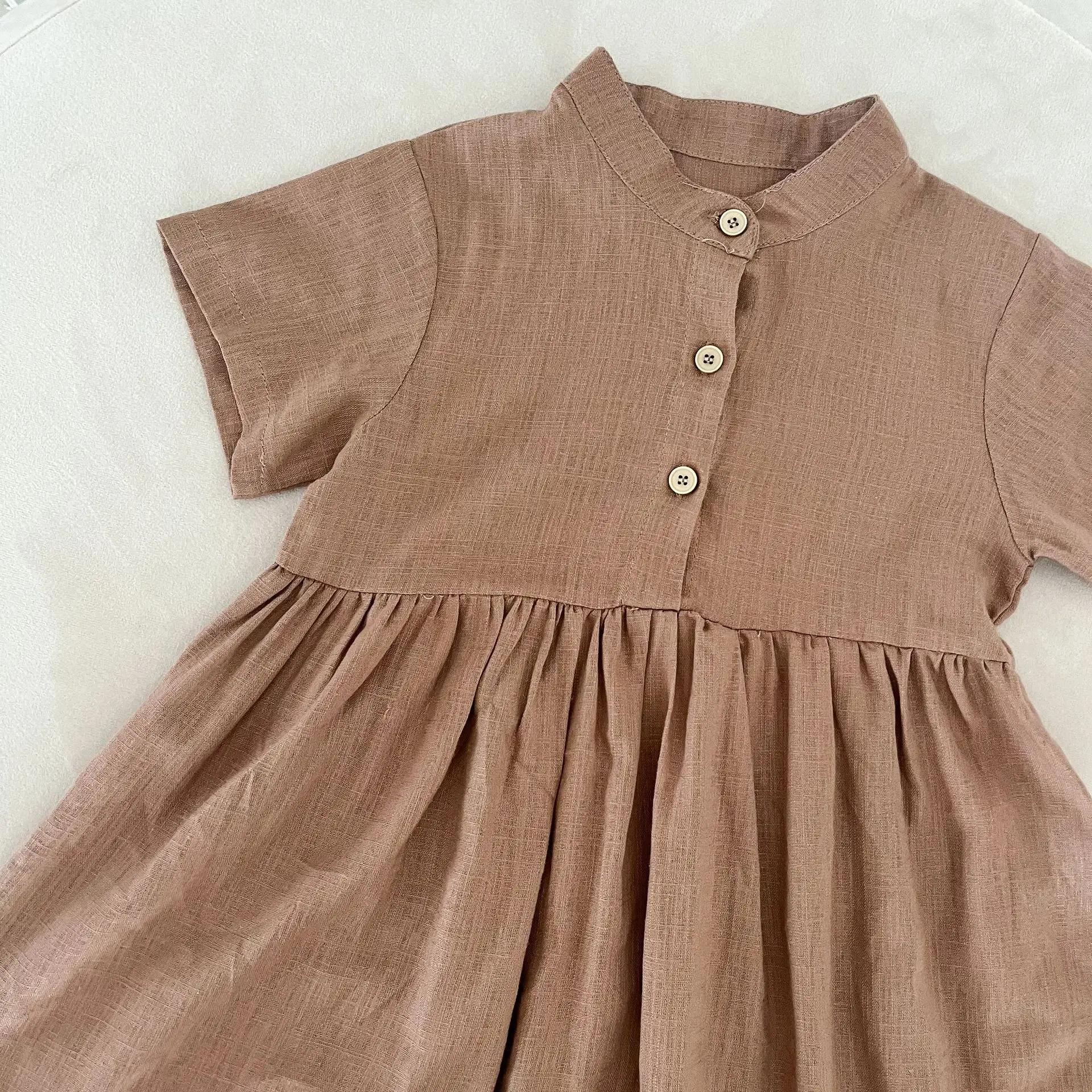 فساتين للفتيات الصغيرات صيف جديد 2025 فستان للفتيات الصغيرات مقاس 4-5t 1 2 3 6 7 8 9 10 11 12 سنة ملابس للعطلات #3