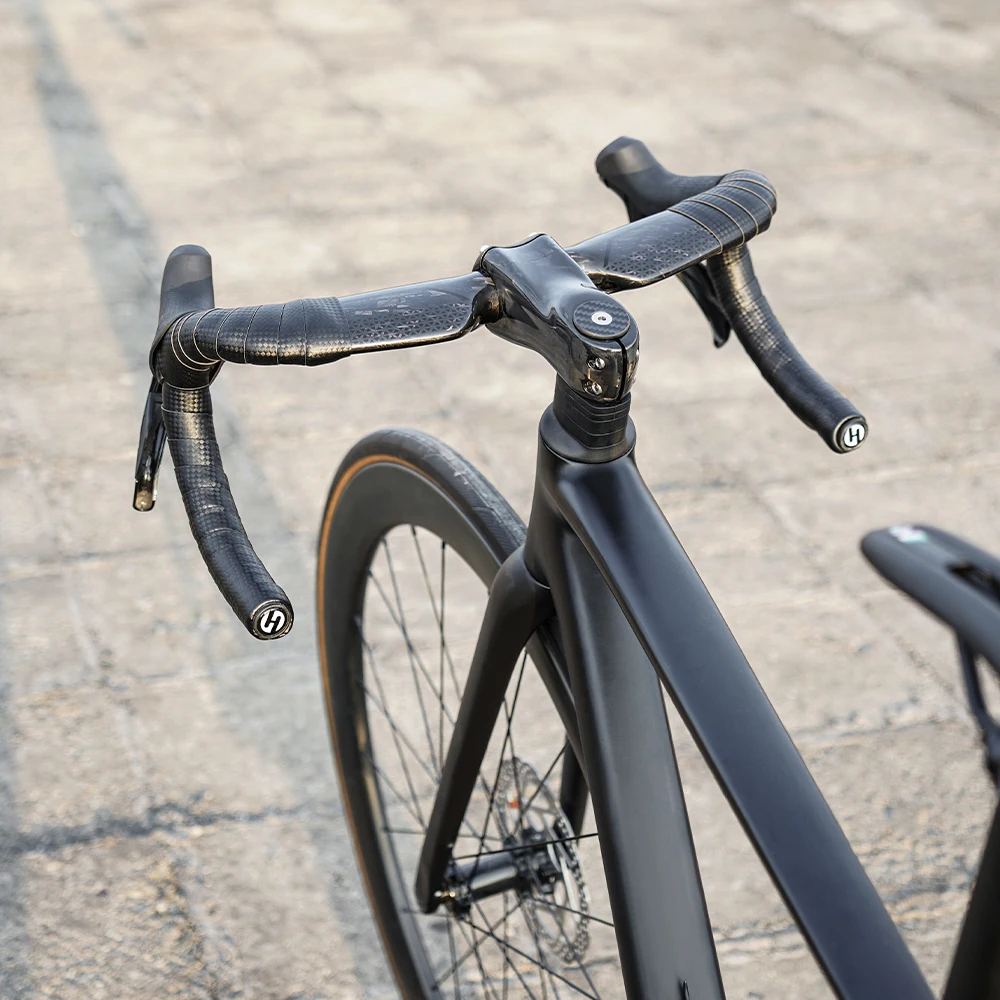 TOSEEK Carbon-Rennlenker, Fahrradlenker aus Kohlefaser, reduziert den Widerstand, gebogener Lenker, interne Verkabelung, Fahrradteile, 380/400/420/440 mm – Detail 12