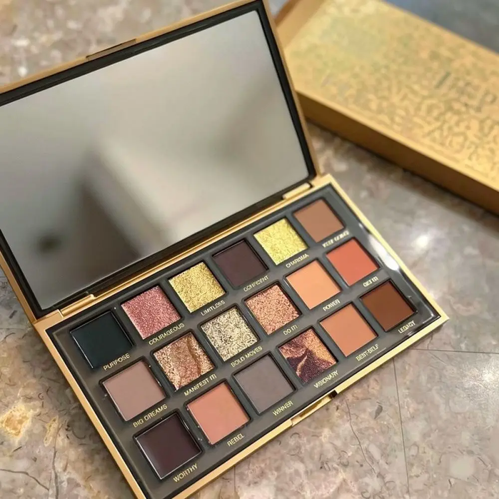 Versatile 18 Shade Eyeshadow Palette Matte Shimmer Long Lasting Pigment Makeup Set Portable Daily Beauty Tool