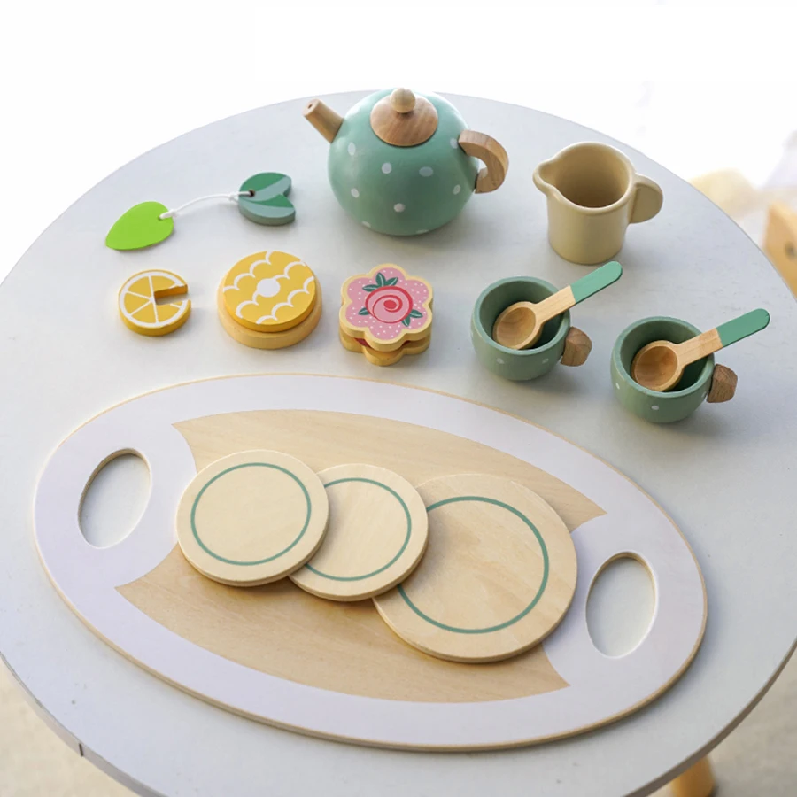 子供用キッチンおもちゃ アフタヌーンティーセット ごっこ遊びおもちゃ デザート レモンティーセット コスプレ メイクアップ 知育玩具