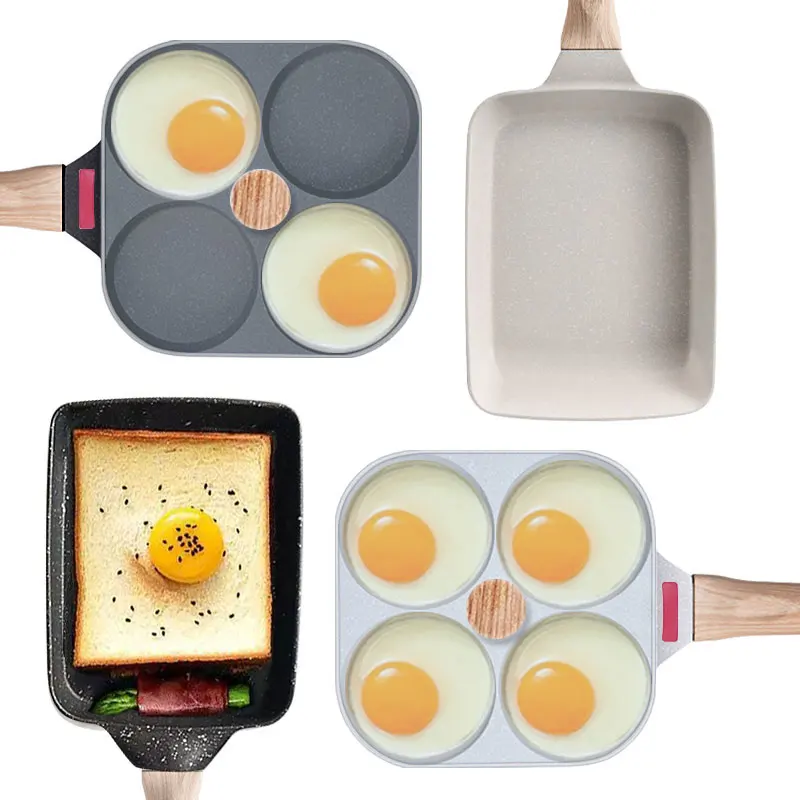 

Japanese Omelette Pan Nonstick Tamagoyaki Egg Frying Pan Versatile Breakfast Cooker Pan Skillet for Eggs Pancakes Plett Crepes