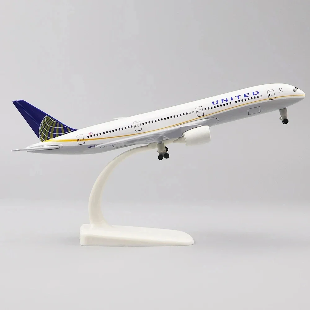 19cm Plane Toy Model Air American Airlines UNITED Boeing 787 Airways Airplane Toy Alloy Metal Diecast Aircraft with Wheels