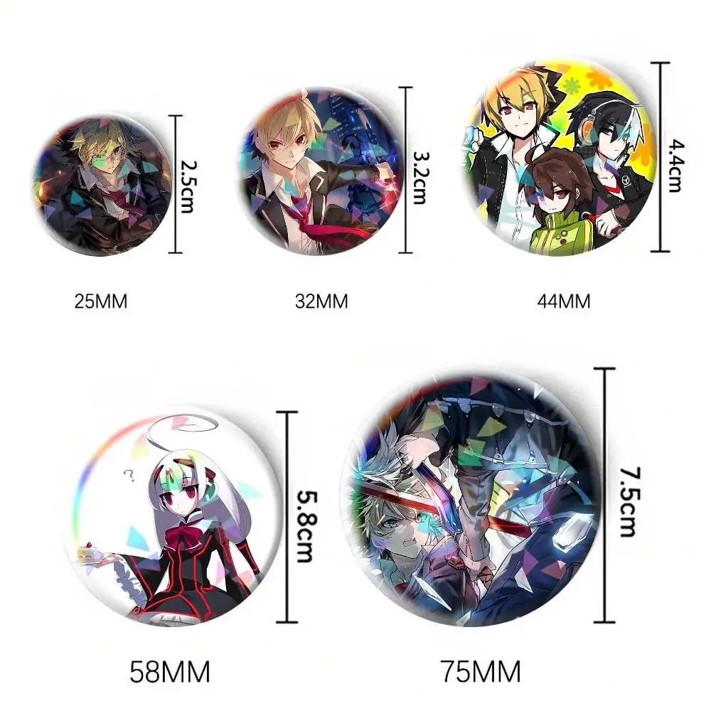 Under Night In-Birth Hyde Kido   75mm 58mm 44mm 25mm Brooch Backpack Hat Pins Accessories Toys Badge