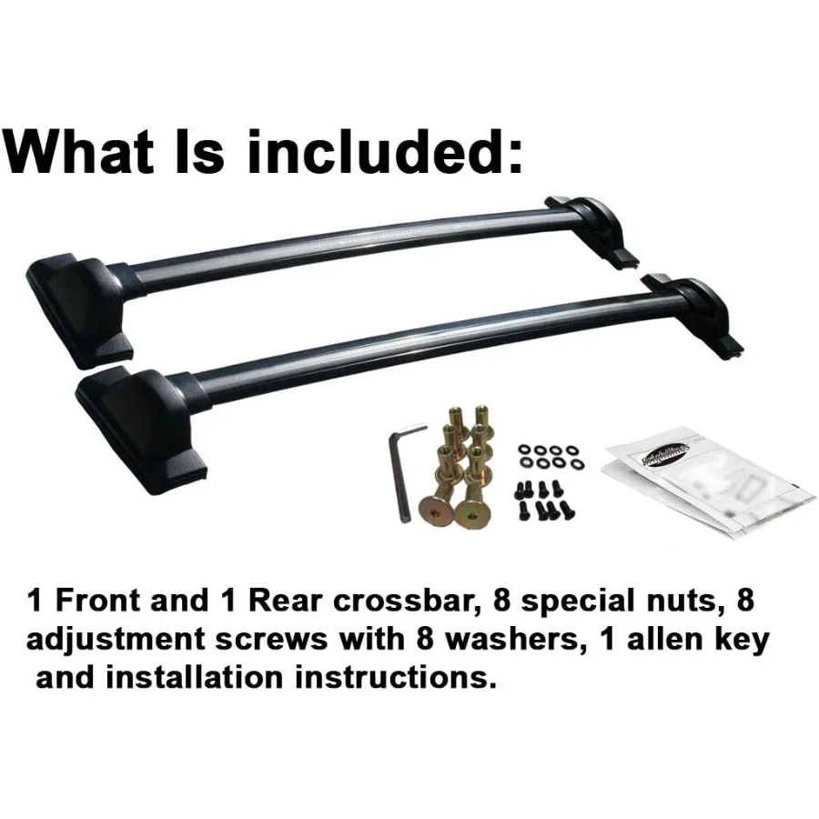 رفوف سقف BRIGHTLINES Crossbars لاستبدال قضبان متقاطعة لـ 2007-2011 Honda CRV - تصميم متين من سبائك الألومنيوم للشحن الآمن