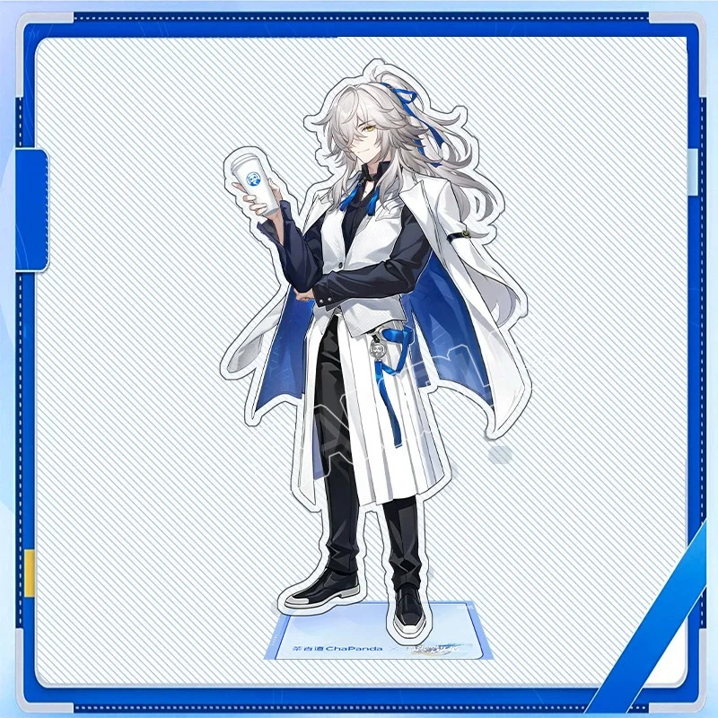 PCS-14 ChaPanda x Honkai Star Rail Anime Peripheral Gift Set Jing Yuan Stand Badge Yao Guang Pendant Anime Cosplay Accessories