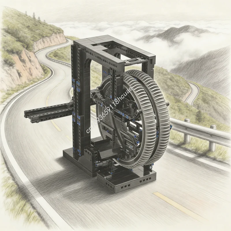 911 peças MOC Blocos de Construção Técnicos Modelo de Roda Flutuante Hailfire Brinquedos de Construção Presentes de Natal Ideia Criativa DIY Educação