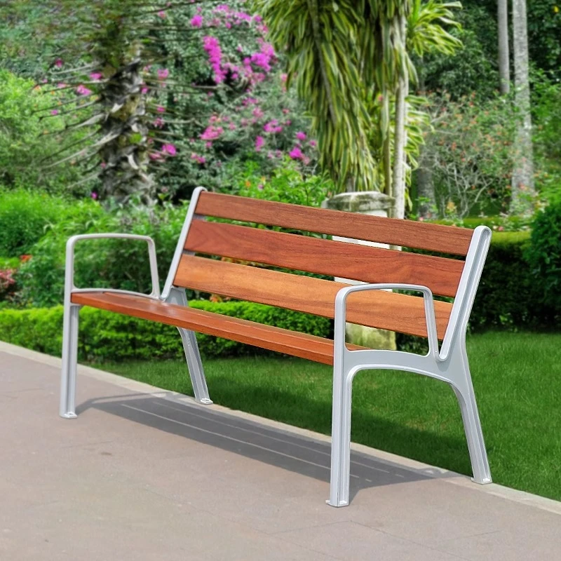 

Outdoor Seat Park Chair Double Backrest Community Street Landscape Garden Square Anticorrosive Wood Pineapple Lattice Chair
