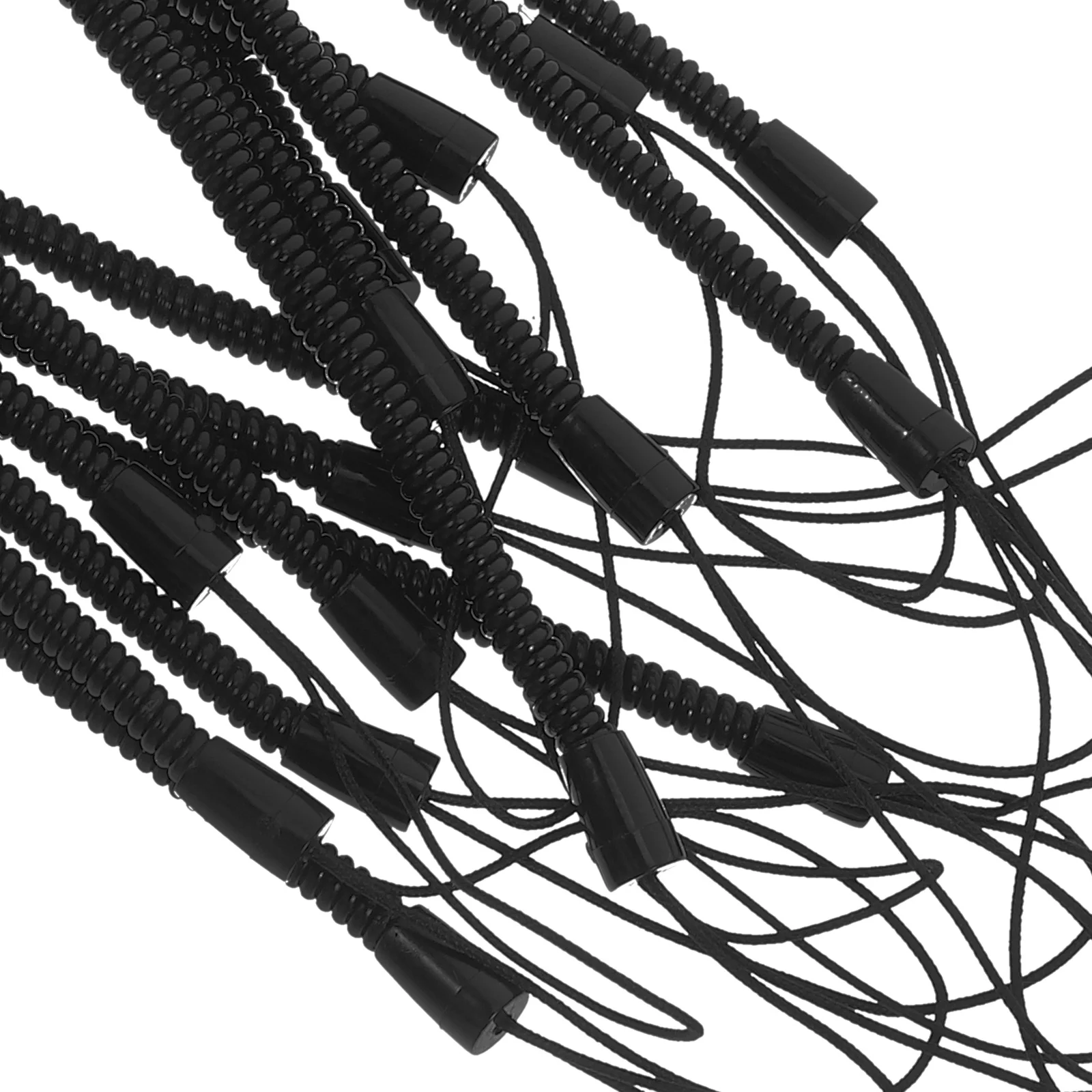 10 قطعة قلم الكتابة اليدوية مكافحة خسر الحبل ملفوف حزام القلم قابل للسحب البلاستيك الربيع حبل لأقلام اللوحي ستايلس الحبل