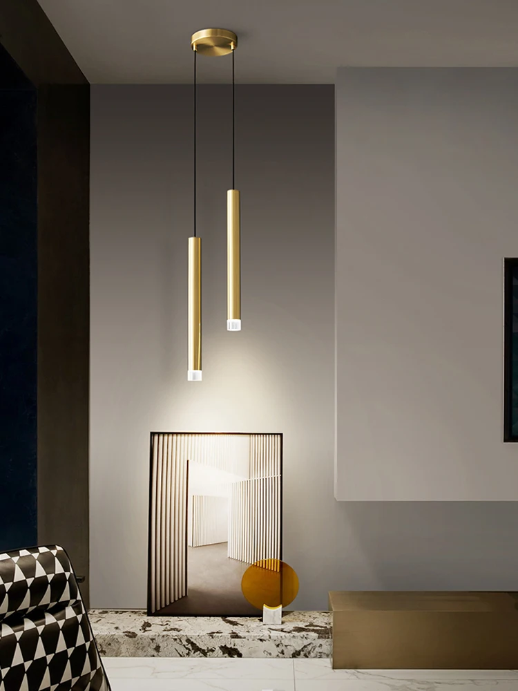 

Modern LED Long Pendant Light Kitchen Ceiling Lamp Bedroom Bedside Lamp Dining Counter Decoration Chandelier Indoor Lighting