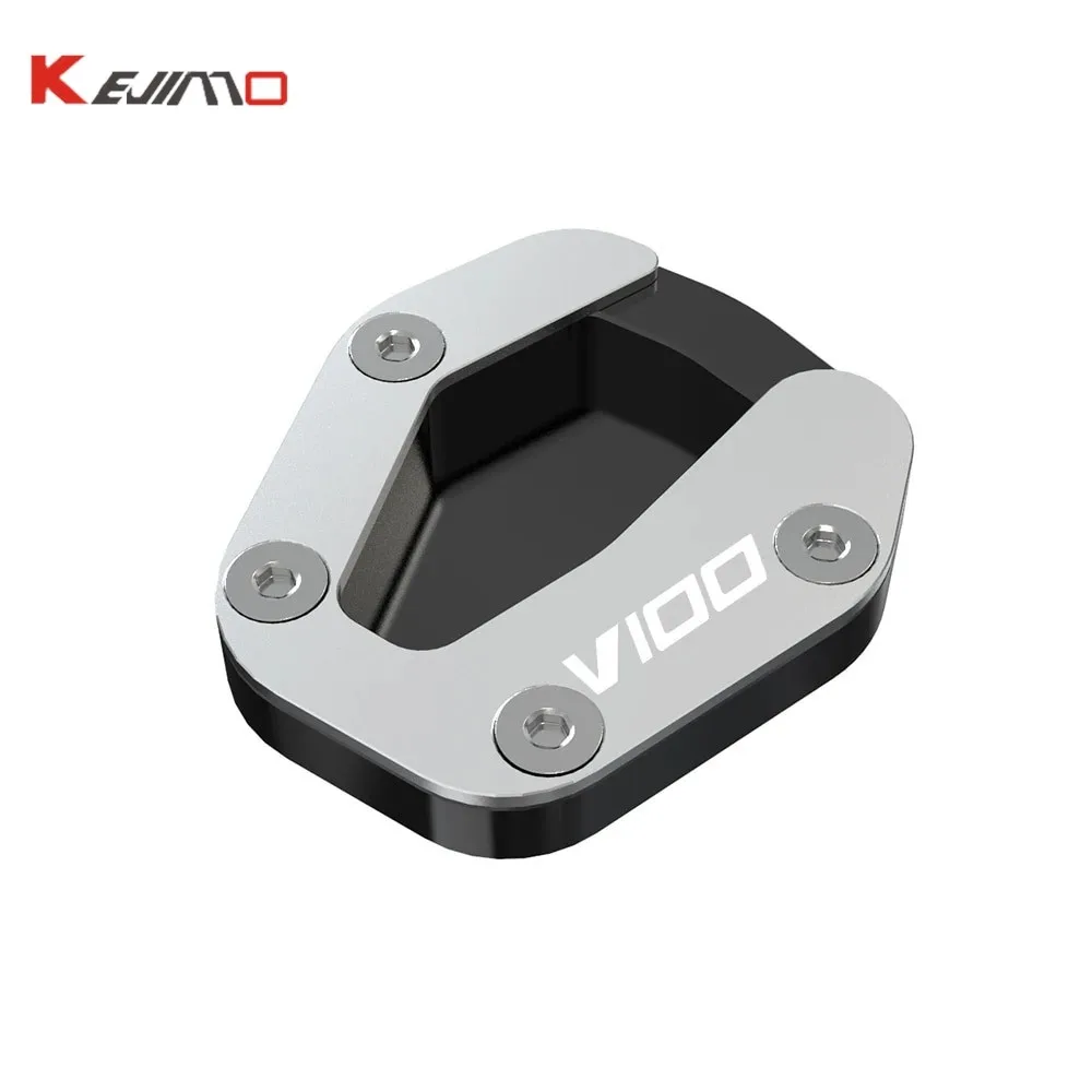 For Moto Guzzi V100 V 100 Mandello 2023 2024 2025 2026 Kickstand Foot Side Stand Extension Enlarge Foot Pad Support Plate