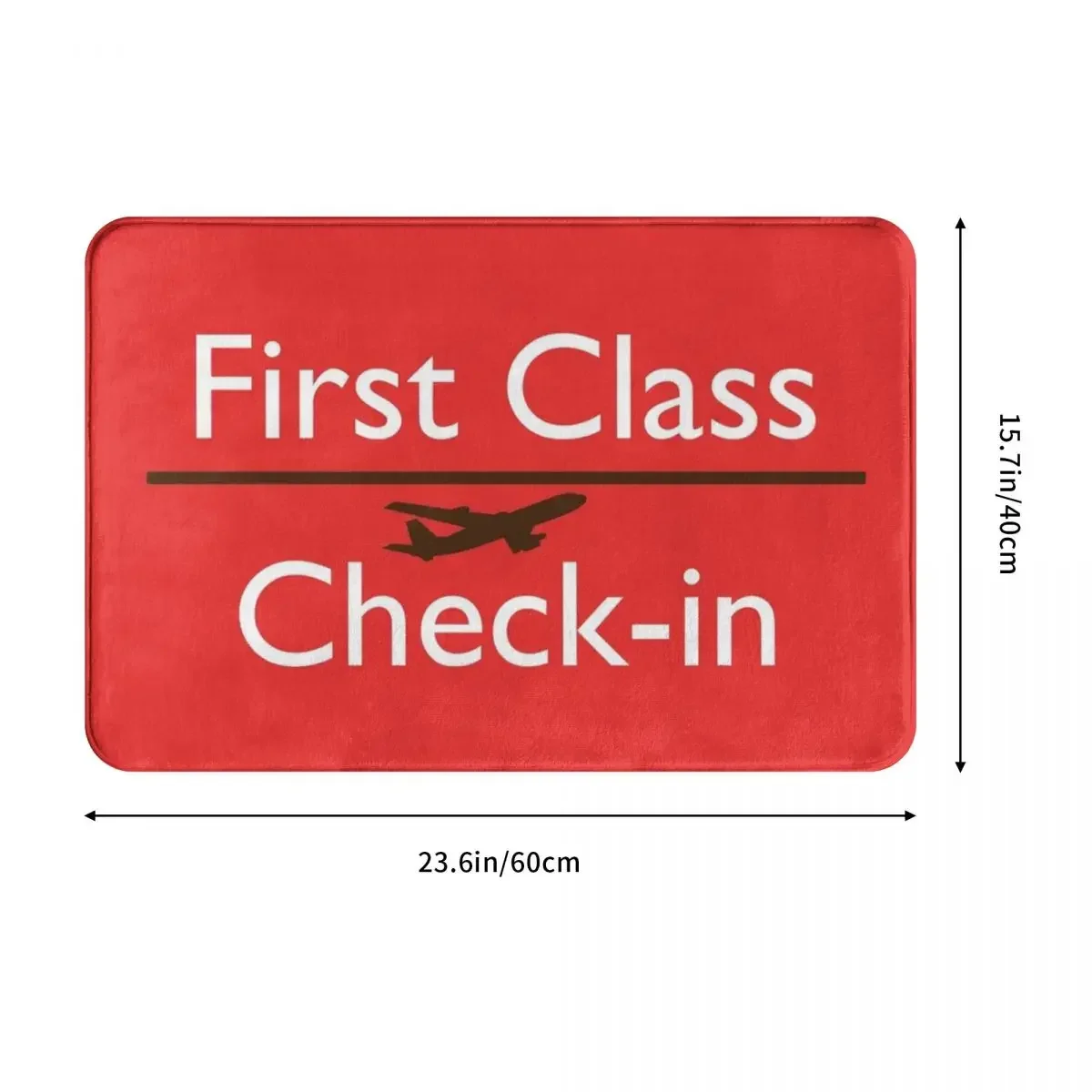 FIRST CLASS Check-in Doormat Rug carpet Mat Footpad Polyester Non-slip Cushion Corridor Kitchen Bedroom balcony toilet