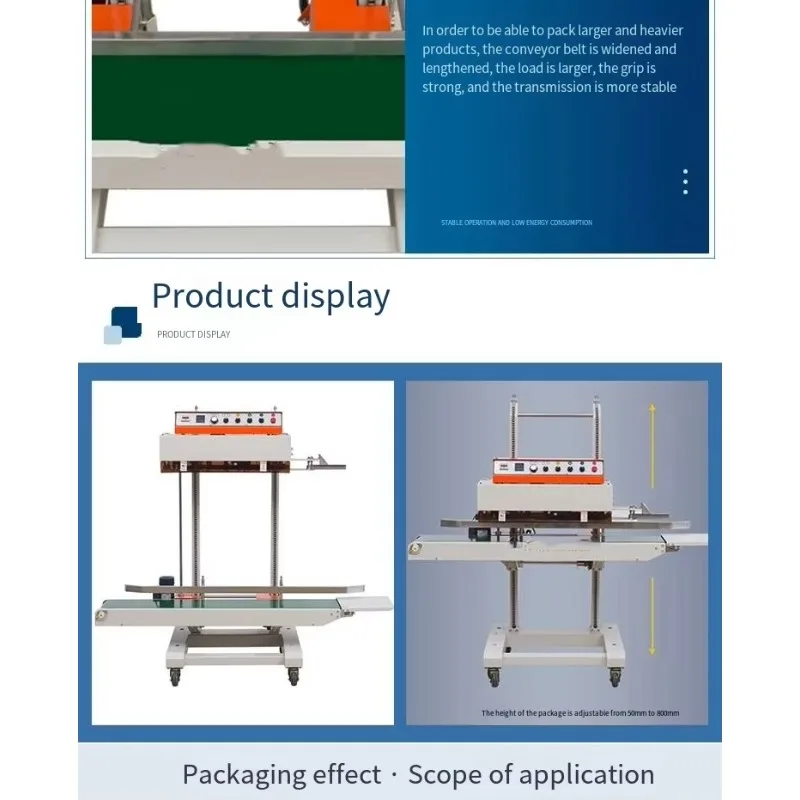 Dining Party Food Storage Gifts Documents And Materials Snacks Electronic Components Powder Condiments, Vertical Sealing Machine