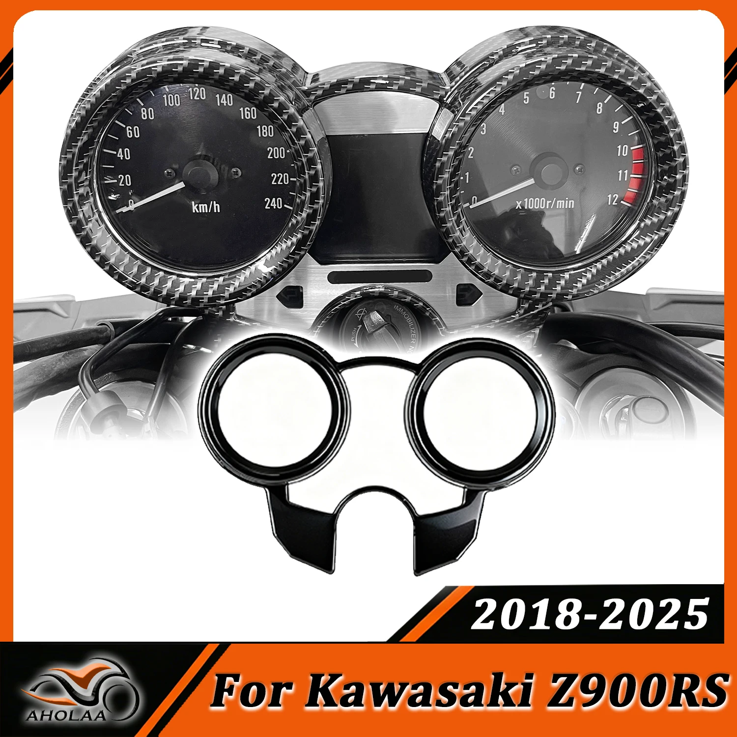 

Верхняя накладка приборной панели для Kawasaki Z900RS 2018-2025: Декоративная защита приборов мотоцикла