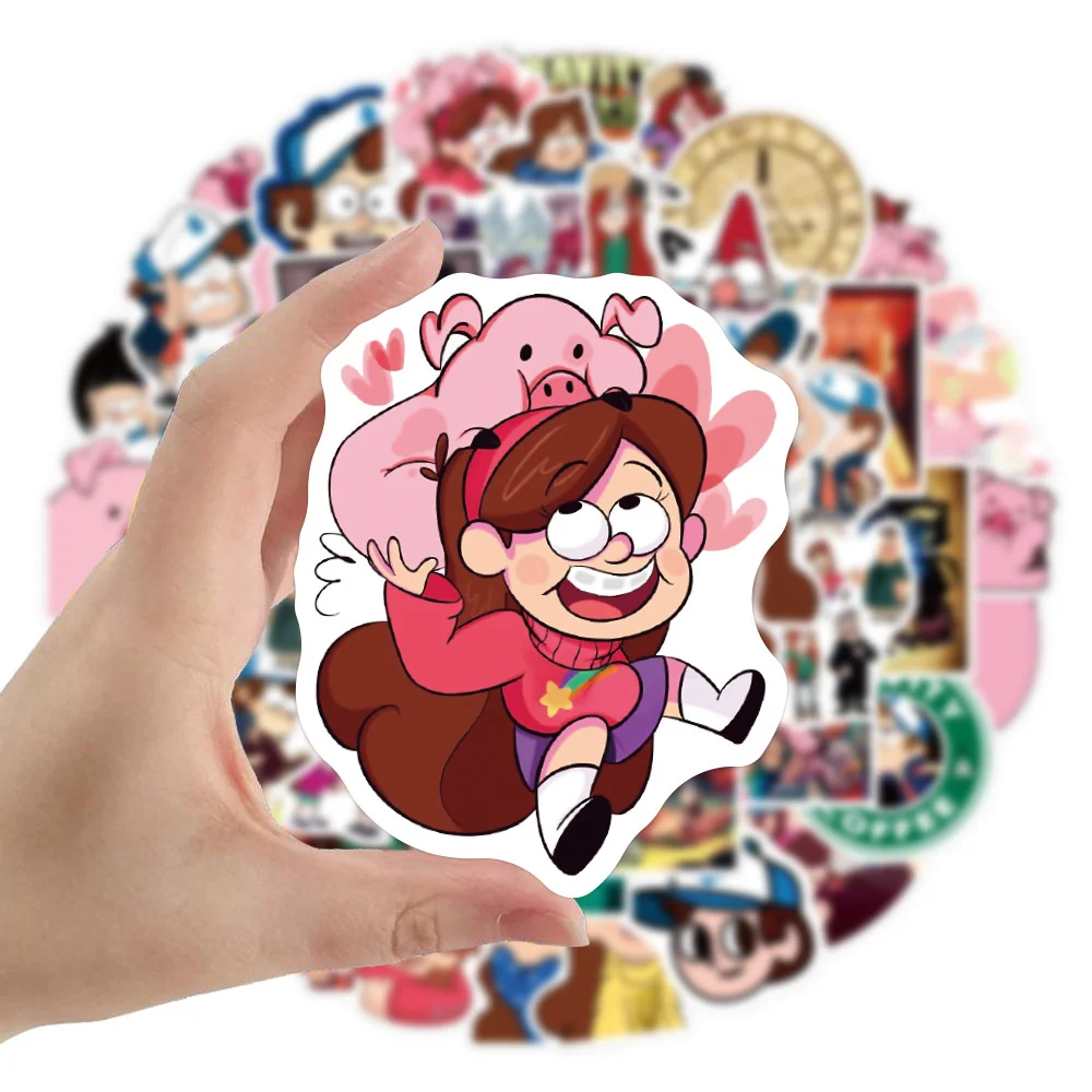 10/30/50PCS Cartoon GravityFalls Graffiti Stickers Exquisite Decals Ipai Diary Laptop Guitar Skateboard Stickers Wholesale