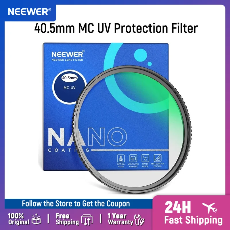 

NEEWER MC UV Protection Filter 24 Layer Multi Resistant Nano Coatings/HD Optical Glass/Water Repellent/Ultraviolet Filter
